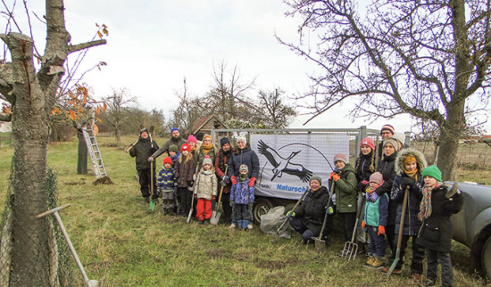 Viele Freiwillige machten beim Pflanzen mit Foto: Thienemann