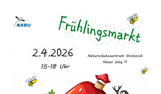 Frühlingsmarkt Grafik: Naturschutzzentrum Groitzsch